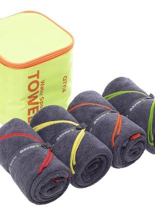 Комплект рушників спортивних water sports towel 4monster bt-twt 4 шт. кольору в асортименті