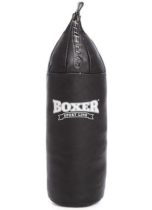 Мішок боксерський шоломоподібний малий шолом boxer 1004-02 висота 75 см чорний синій