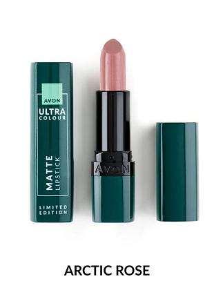 Зволожувальна матова губна помада ультра відтінок арктична троянда arctic rose