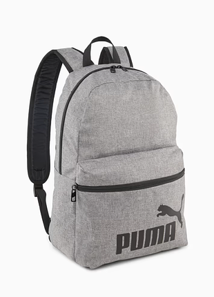 Сірий рюкзак puma phase backpack iii новий оригінал з сша