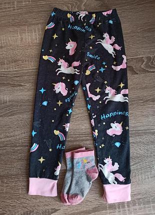 Штаны пижамные, домашние, носки