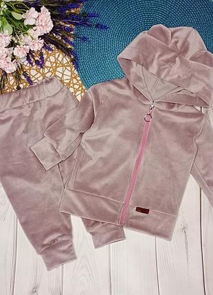 Велюровый костюмчик для девочки