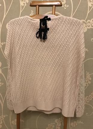 Очень красивый и стильный брендовый вязаный свитерок-оверсайз.3 фото