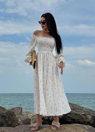Длинные платья из муслина4 фото