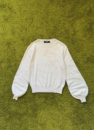 Молочний кашеміровий светр преміум бренду