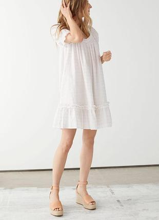 Сукня & other stories voluminous frill mini dress / xs