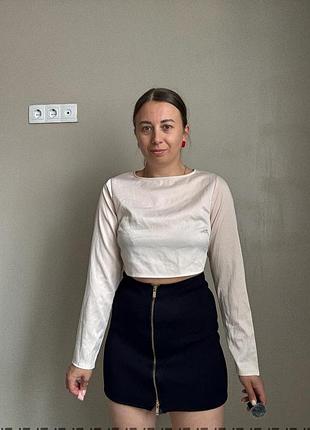 Топ з відкритою спинкою блуза