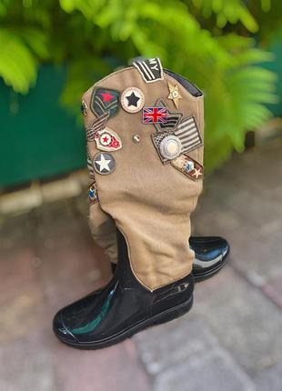 Сапоги с нашивками ✨️