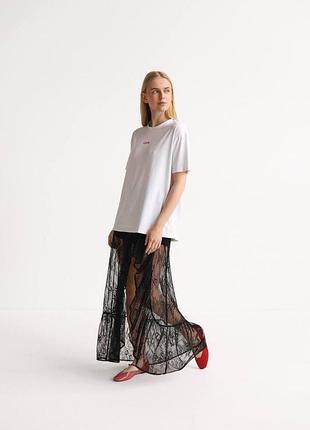 Юбка кружево гипюр