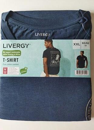 Мужская футболка синяя livergy xxl
