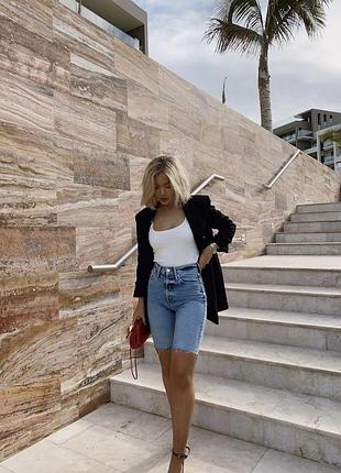 Шорти джинсові подовжені бермуди світлі amisu 40