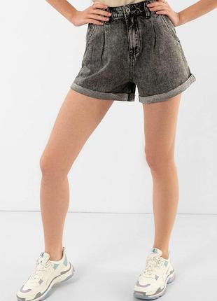 Жіночі сірі джинсові шорти