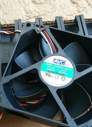 Якісні вентилятори "avc" 92х92х25мм 12в 0.41а 4000 об/хв