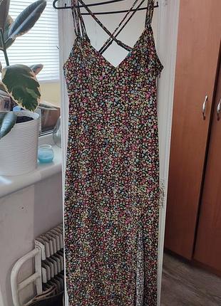 Вискозное легкое платье zara