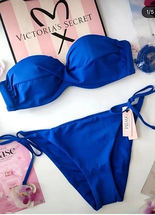 Victoria's secret twist bandeau 34d 75d m  купальник бандо