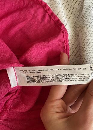 Сукня льон жіноча zara коротка сукня жіноча5 фото