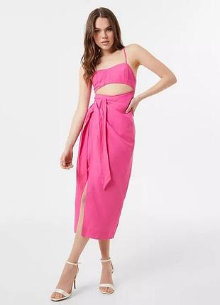 Лляний сарафан літня сукня, плаття топ юбка  стиль zara