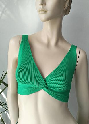 Топ в рубчик zara