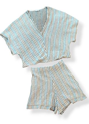 Вязаный летний костюм zara