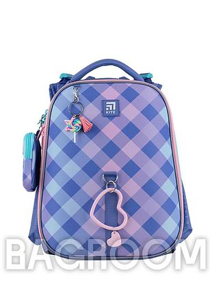 Рюкзак школьный каркасный kite education purple chequer k24-531m-2