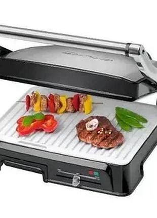 Прижимной гриль с антипригарным покрытием monte mt-3307 2000w электрический контактный гриль 4 уровня прокаливания