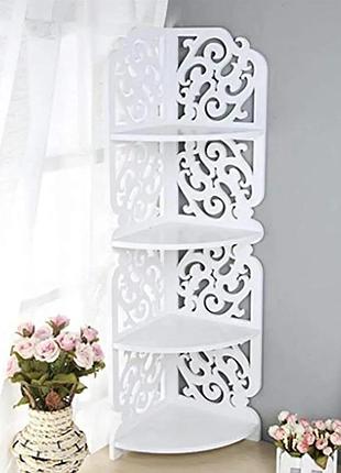 Полиця стелаж пластикова у ванну кутова pk-04 (80cm*20cm*20cm)