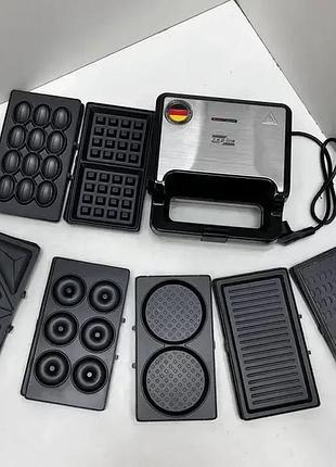 Вафельница 7в1 2200 вт zepline zp мультимейкер со съемными пластинами