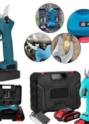 Безщітковий акумуляторний секатор dmt65bl-5552 (36v 5ah) садовий акб секатор з дисплеєм 30мм lv