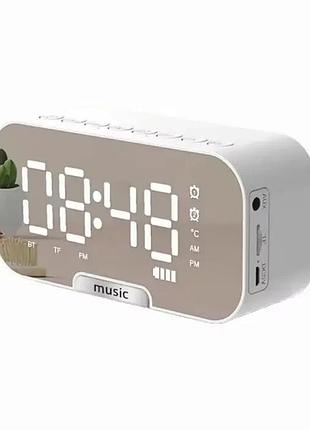 Портативная колонка bluetooth с часами q5 bt