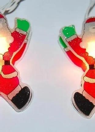 Гірлянда світлодіодна "дід мороз" 2м, 20 led, usb