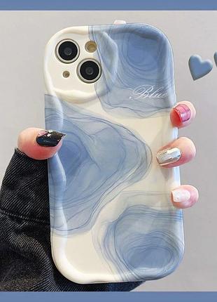 Новий молочно-синій чохол на iphone 13 pro taobao