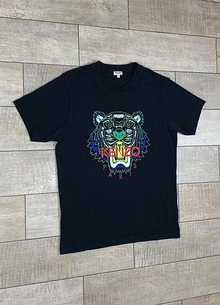 🐅 y2k kenzo paris big tiger t-shirt rare retro hype size m color black футболка