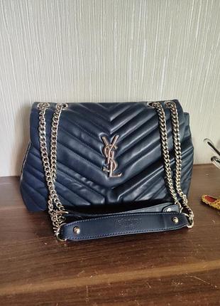 Сумка темно синего коляса. очень современная. эко кожа