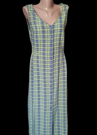 Новое винтажное макси платье, сарафан. застегивается на пуговичках.
