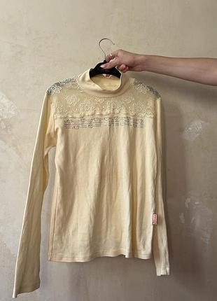 Гольф дитячий для дівчинки жовтий