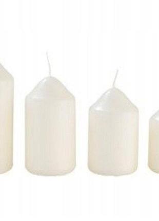 Набор ароматических свечей livarno home (4 шт, белые)