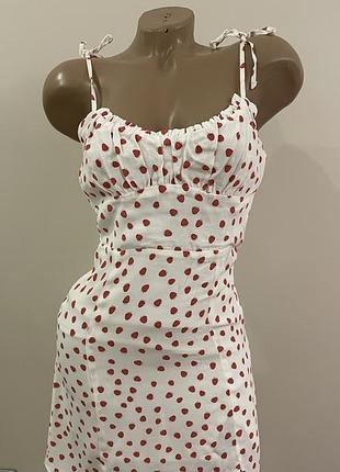 Літня сукня міні принт ягідки полунички pull&bear