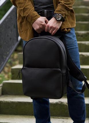 Мужской рюкзак из эко-кожи 41×30×10 см - для города и офиса