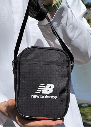Черная сумка new balance мужская через плечо - минимализм и удобство