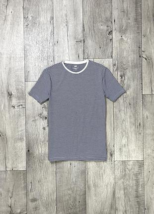 H&m slim fit футболка m размер полосатая оригинал
