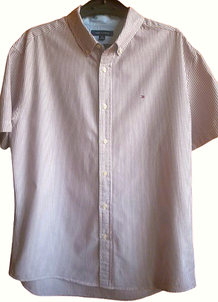 Чоловіча сорочка з коротким рукавом tommy hilfiger р.. xl