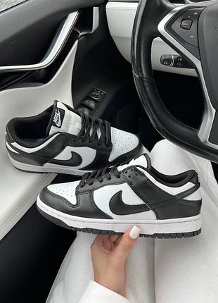 Кросівки nike sb dunk low white black 6