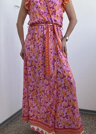 Kilky сукня з тонкої віскози і рукавами рюшами