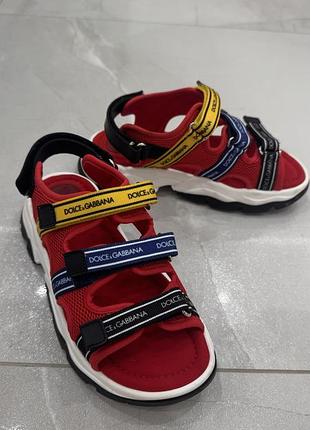 Дитячі босоніжки dolce&gabbana на липучках 32