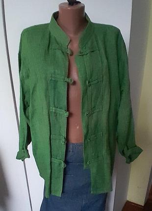 Винтажная ципао, тнчжуан, лен.