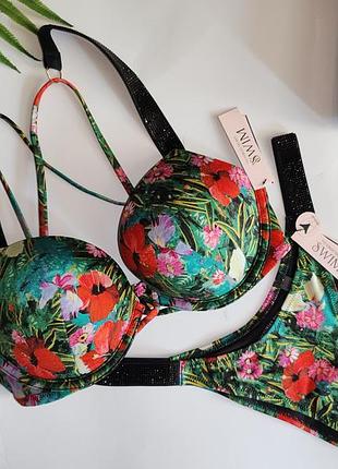 Купальник bombshell  з камінчиками victorias secret вікторія сікрет