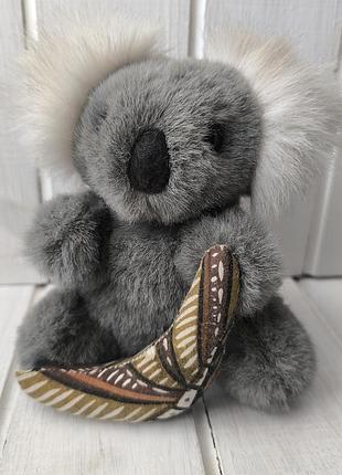 Мягкая игрушка коала реалистичные животные реалистика