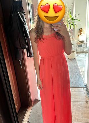 🍉 літня максі-сукня кольору соковитого кавуна