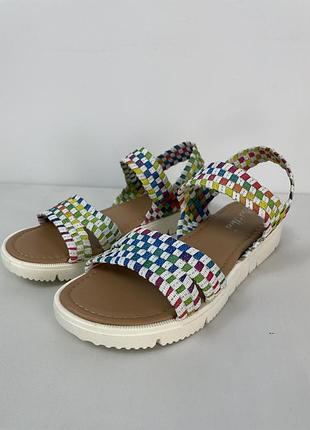 Женские босоножки-сандали цветные / best shoes / eu 36-37 / 23 cm / состояние идеальные-новые!!!