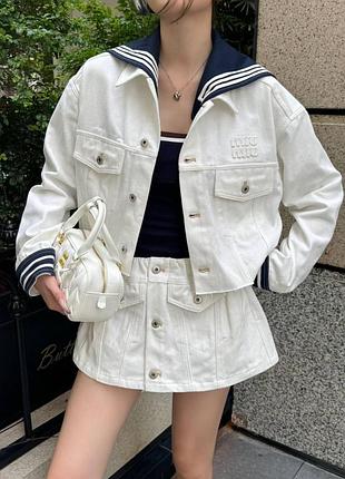 Пиджак джинсовый